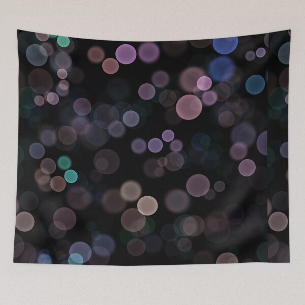 Item preview, Moody Bokeh Lights Abstract Texture in Mauve & Night Sky designed and sold by GemniShop.