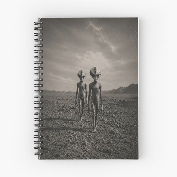 Item preview, Vintage Alien Encounter – Retro UFO Gray Aliens Desert designed and sold by ZYVARENNE.