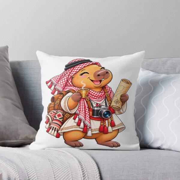 Item preview, Cute Jordan Capybara – Arabian Coffee Travel Explorer designed and sold by CapybaraTravels.