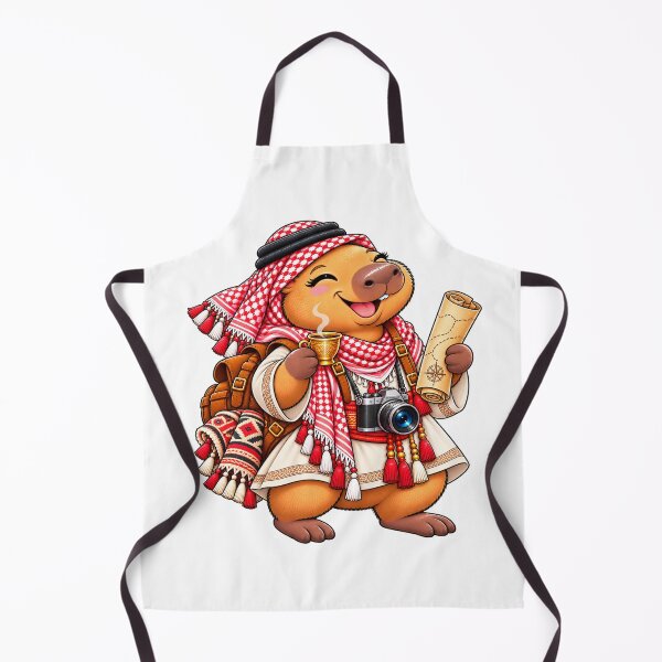 Item preview, Cute Jordan Capybara – Arabian Coffee Travel Explorer designed and sold by CapybaraTravels.