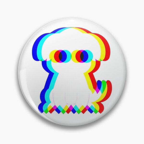Item preview, Cute Ghost Dog Glitch RGB Effect designed and sold by ThePrintArt.
