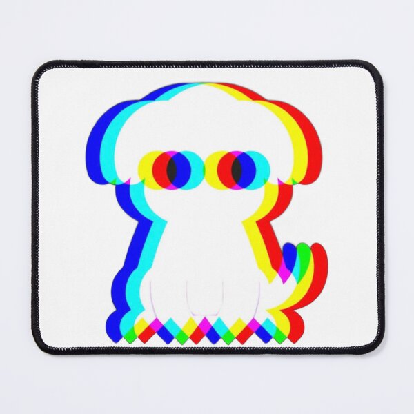 Item preview, Cute Ghost Dog Glitch RGB Effect designed and sold by ThePrintArt.