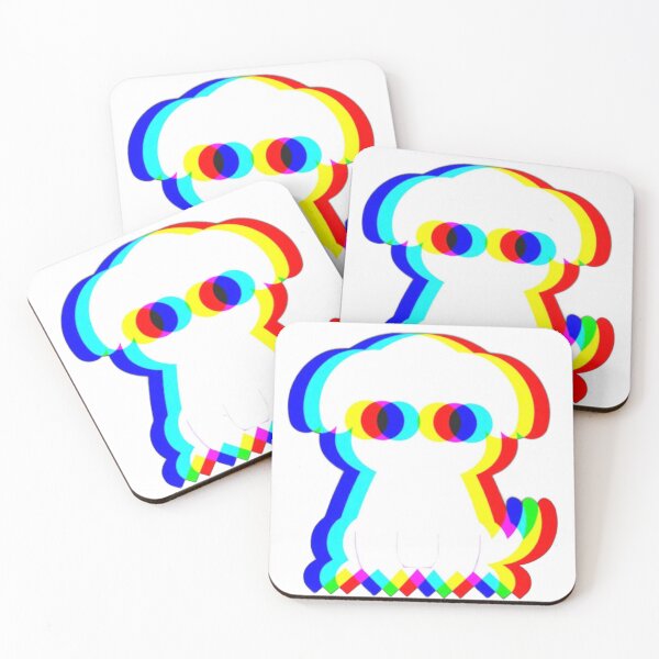 Item preview, Cute Ghost Dog Glitch RGB Effect designed and sold by ThePrintArt.