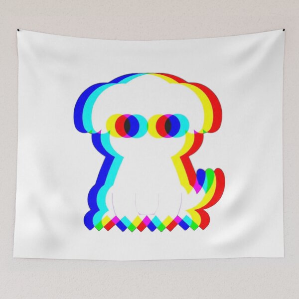 Item preview, Cute Ghost Dog Glitch RGB Effect designed and sold by ThePrintArt.
