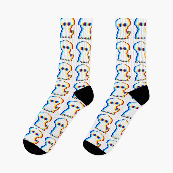 Item preview, Cute Ghost Dog Glitch RGB Effect designed and sold by ThePrintArt.
