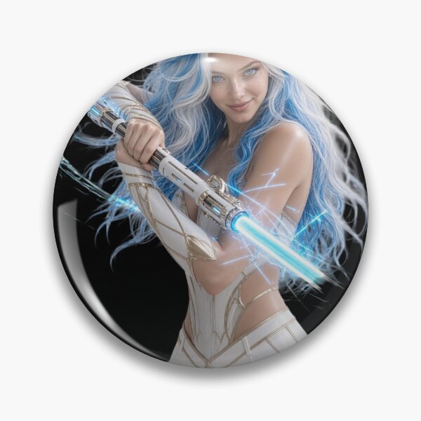 Item preview, Cyber Jedi Master tip2 Guardian Girl Beautiful Sci-Fi Art designed and sold by EvolutionMerch.