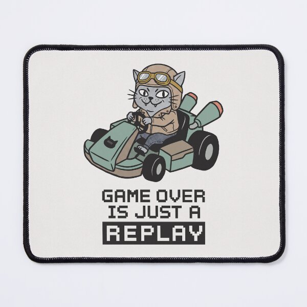Item preview, Racer Cat - Game Over Is Just A Replay designed and sold by IMAGIPEEK.