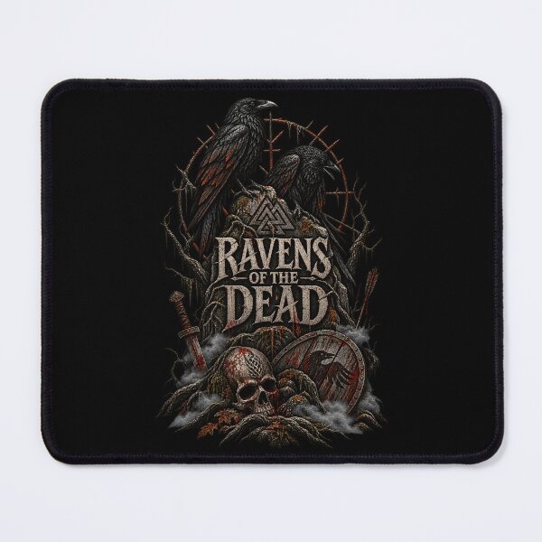 Item preview, Ravens of the Dead – Norse Raven Viking Skull Dark Mythology Art designed and sold by R3XFORGE.