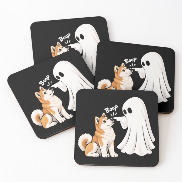Item preview, Funny Ghost Akita Dog Boop Halloween Design Mom Dad designed and sold by rafaeltto.