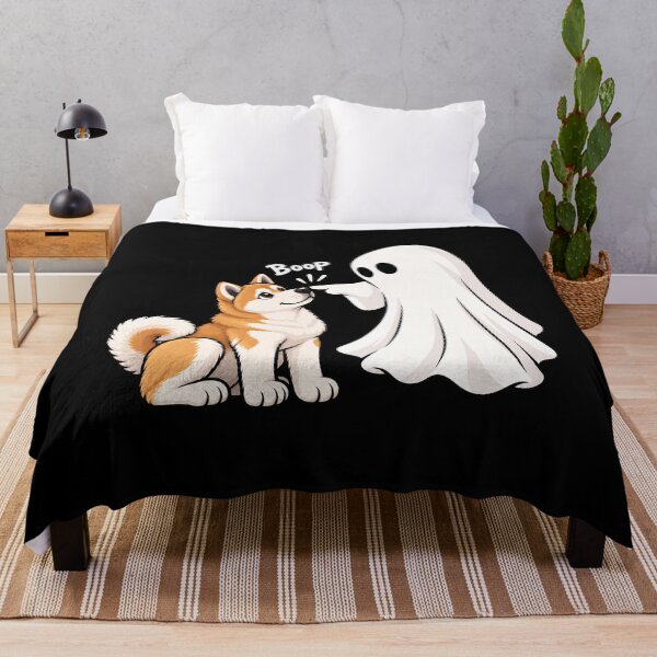 Item preview, Funny Ghost Akita Dog Boop Halloween Design Mom Dad designed and sold by rafaeltto.