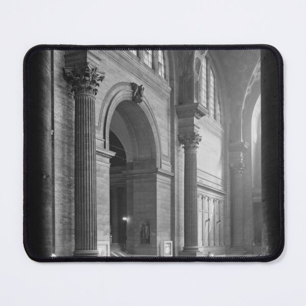 Item preview, Penn Station, NY Waiting Room from Northwest 370 Seventh Avenue entrance interior black and white photograph designed and sold by Astrid Arkhangelsky.