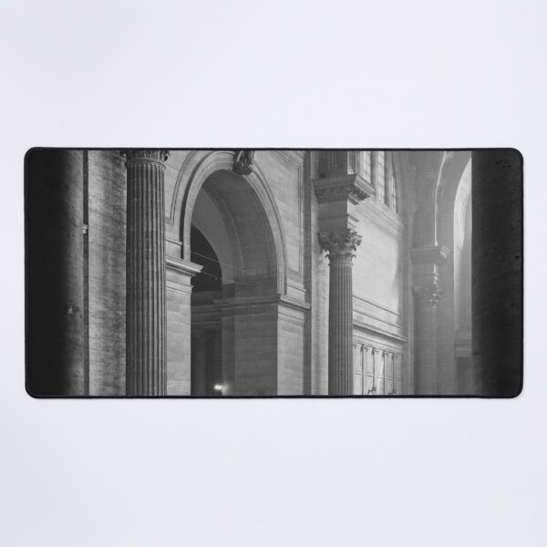 Item preview, Penn Station, NY Waiting Room from Northwest 370 Seventh Avenue entrance interior black and white photograph designed and sold by Astrid Arkhangelsky.