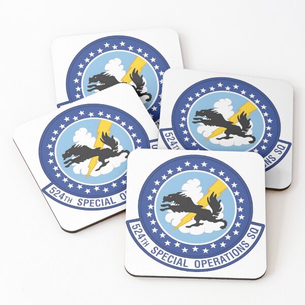 Item preview, USAF 524th Special Operations Squadron Black Dog Patch designed and sold by CharlieDesings.