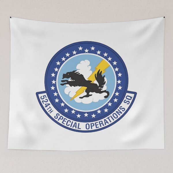 Item preview, USAF 524th Special Operations Squadron Black Dog Patch designed and sold by CharlieDesings.
