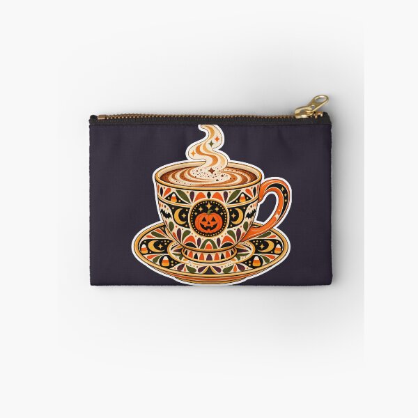 Item preview, Retro Halloween Pumpkin Coffee Cup designed and sold by AliAltinelArt.