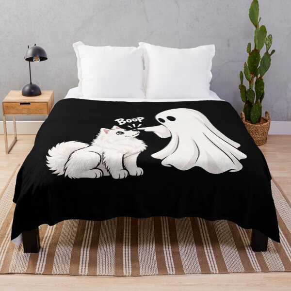 Item preview, Funny Ghost American Eskimo Dog Boop Halloween Design Mom Dad designed and sold by rafaeltto.