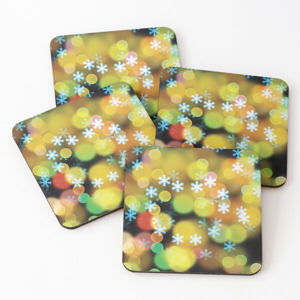 Item preview, Colorful Snowflakes Christmas Bokeh Lights designed and sold by Vac1.