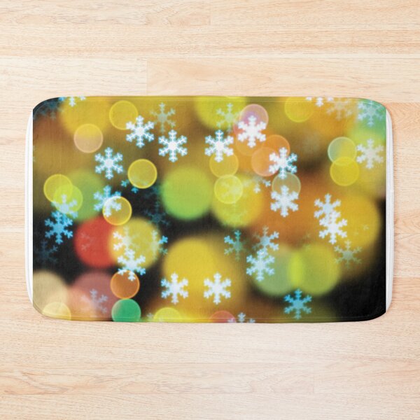 Item preview, Colorful Snowflakes Christmas Bokeh Lights designed and sold by Vac1.
