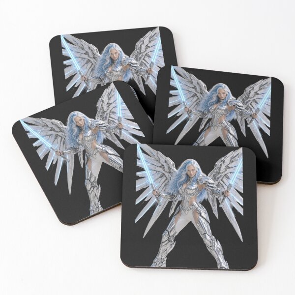 Item preview, Cyber Jedi Master Ultimate Valkyrie Silver Armor Art designed and sold by EvolutionMerch.