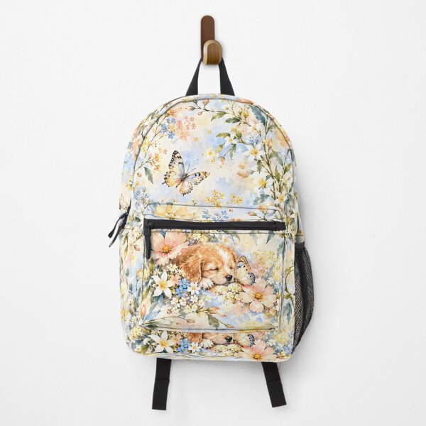 Item preview, Sleeping Puppies in a Pastel Flower Garden designed and sold by Yeanishi.