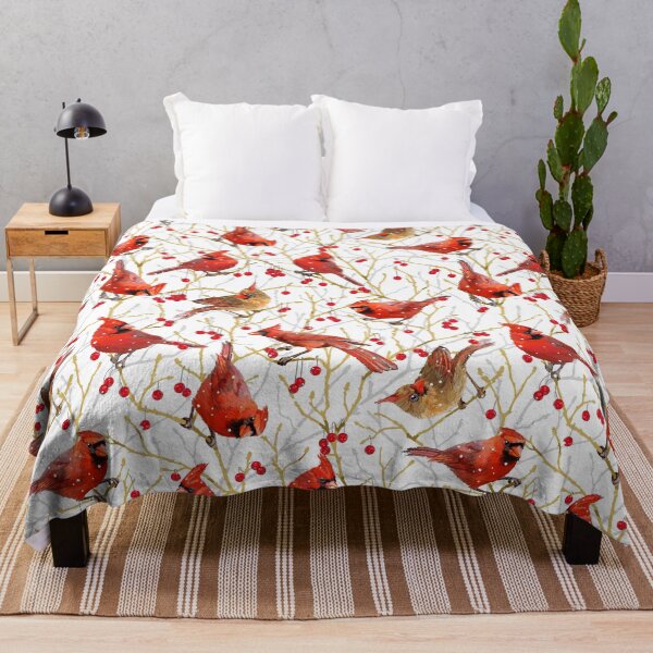 Item preview, Winter Cardinals | White designed and sold by L Diane Johnson.