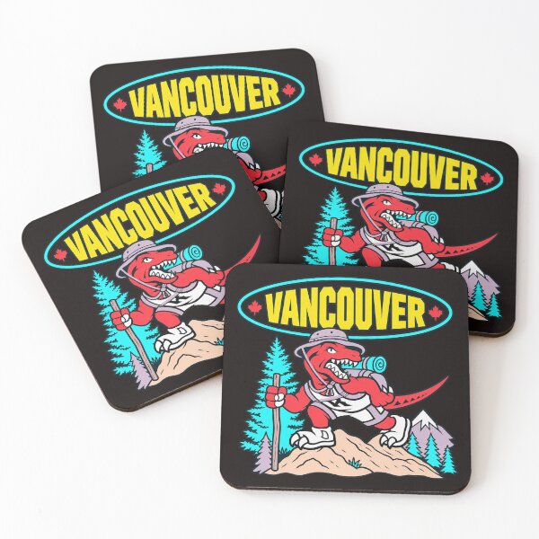 Item preview, Vancouver Hiking Red Dinosaur Canada Outdoor Adventure designed and sold by YAWO-PAE.