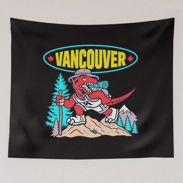 Item preview, Vancouver Hiking Red Dinosaur Canada Outdoor Adventure designed and sold by YAWO-PAE.