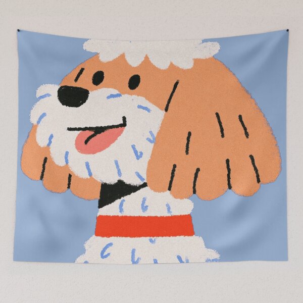 Item preview, Cute poodle designed and sold by The King's general goods.