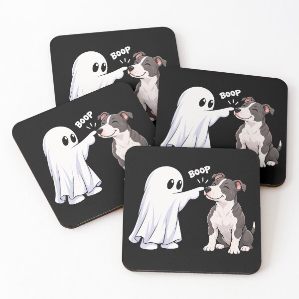 Item preview, Funny Ghost American Staffordshire Terrier Dog Boop Halloween Design Mom Dad designed and sold by rafaeltto.