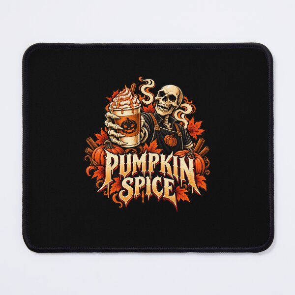 Item preview, Pumpkin Spice Skeleton Fall Coffee designed and sold by Pandaburba.