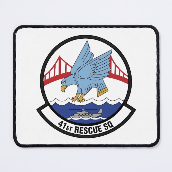 Item preview, USAF 41st Rescue Squadron Eagle Golden Gate Bridge Patch designed and sold by CharlieDesings.