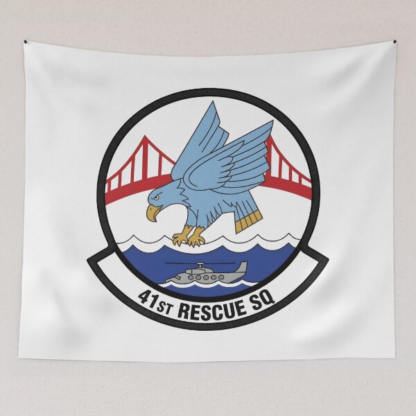 Item preview, USAF 41st Rescue Squadron Eagle Golden Gate Bridge Patch    designed and sold by CharlieDesings.