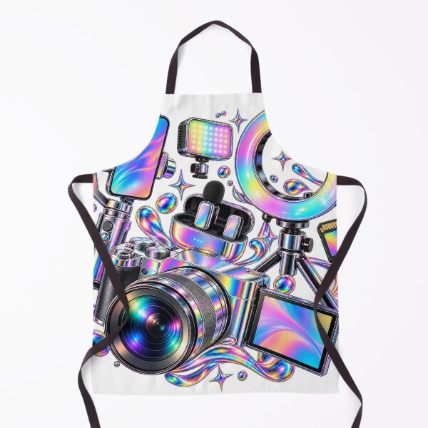 Item preview, Content Creator Studio - Chrome Rainbow 2020s Lifestyle Collage designed and sold by The198X.