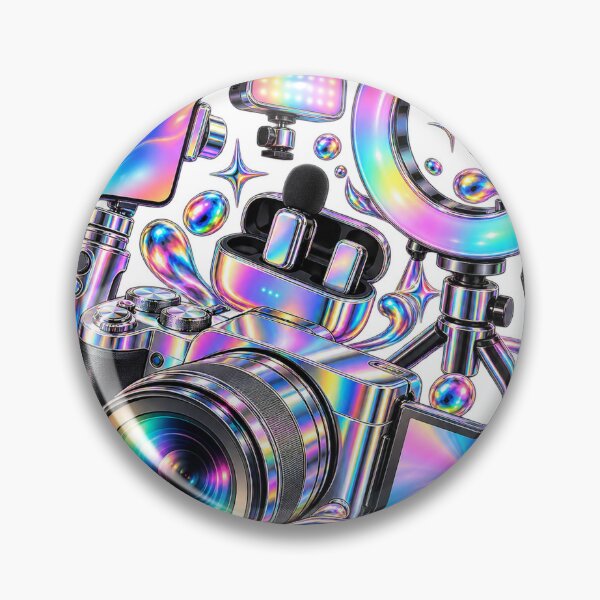 Item preview, Content Creator Studio - Chrome Rainbow 2020s Lifestyle Collage designed and sold by The198X.