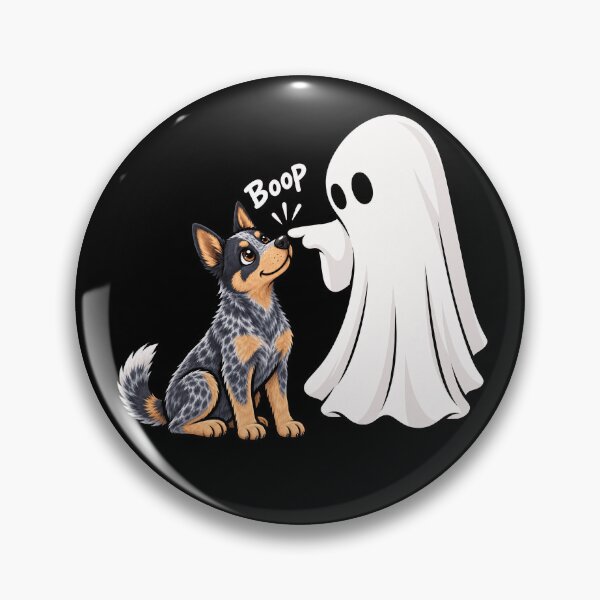 Item preview, Funny Ghost Australian Cattle Dog Boop Halloween Design Mom Dad designed and sold by rafaeltto.