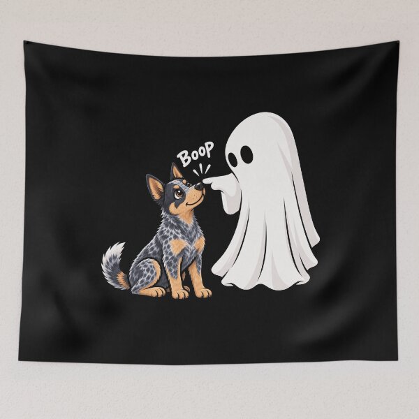 Item preview, Funny Ghost Australian Cattle Dog Boop Halloween Design Mom Dad designed and sold by rafaeltto.