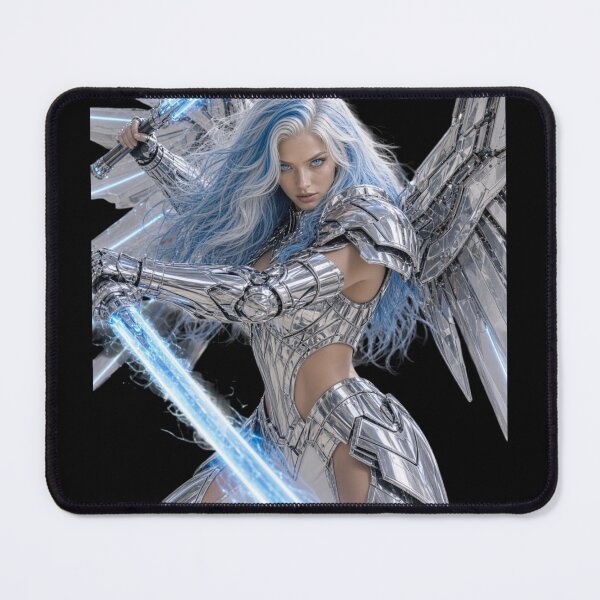 Item preview, Cyber Jedi Master EVO Ultimate Valkyrie Silver Armor Art designed and sold by EvolutionMerch.