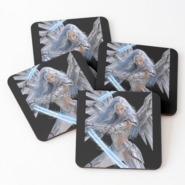 Item preview, Cyber Jedi Master EVO Ultimate Valkyrie Silver Armor Art designed and sold by EvolutionMerch.