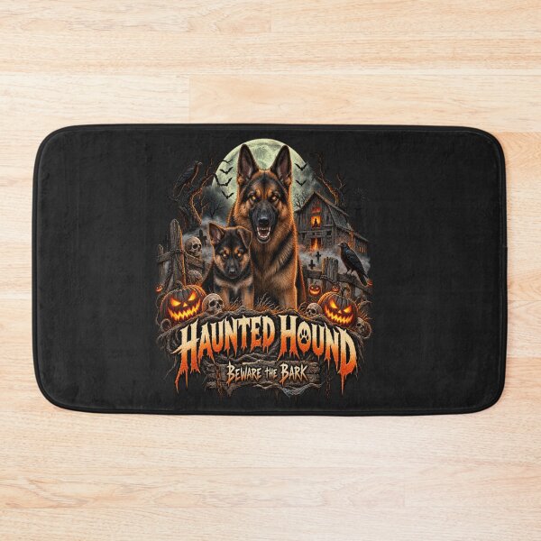 Item preview, Haunted Hound Beware the Bark designed and sold by PawPlanetPro.