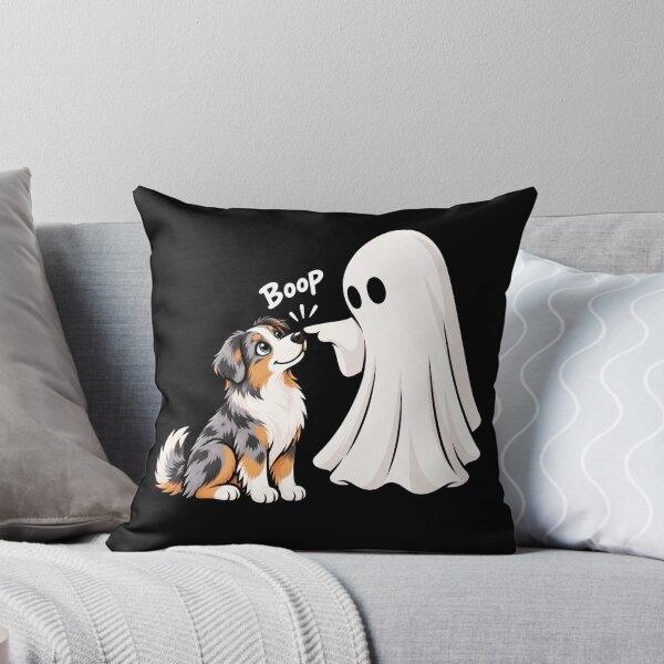 Item preview, Funny Ghost Australian Shepherd Dog Boop Halloween Design Mom Dad designed and sold by rafaeltto.