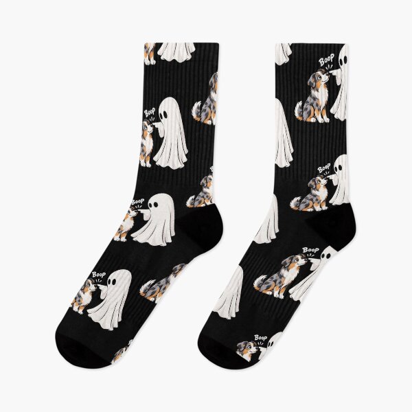 Item preview, Funny Ghost Australian Shepherd Dog Boop Halloween Design Mom Dad designed and sold by rafaeltto.