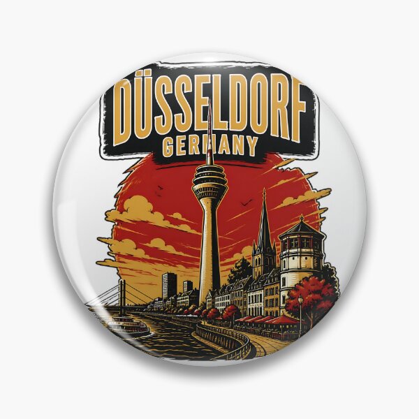 Item preview, Dusseldorf Germany Vintage Travel Tourism designed and sold by TravelersGems.