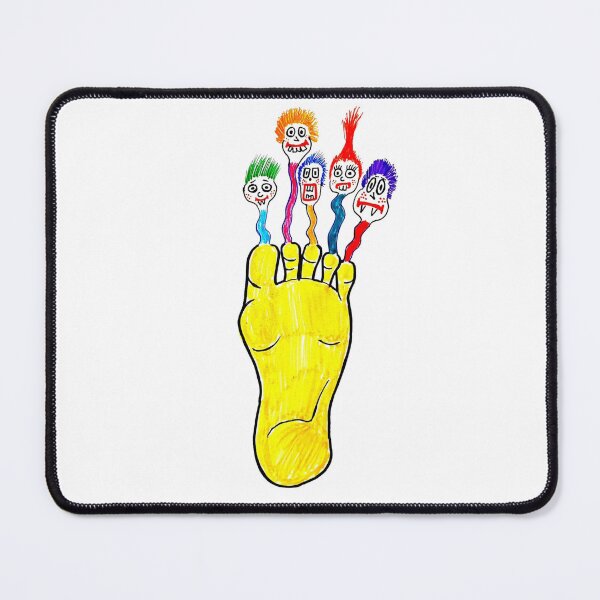 Item preview, Colorful Toe Faces Illustration designed and sold by OYOBreitiMaul.