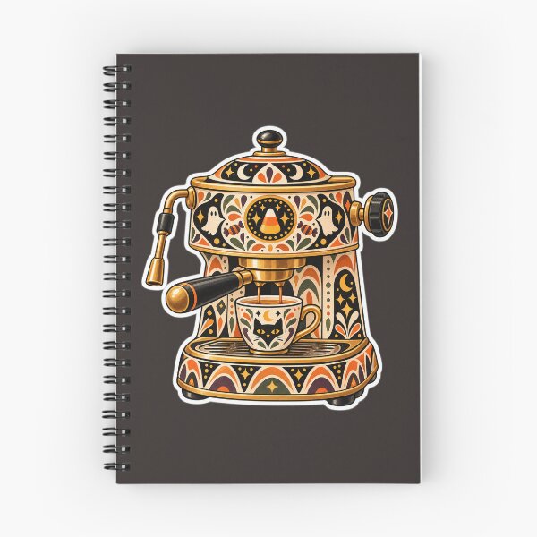 Item preview, Retro Halloween Espresso Machine designed and sold by AliAltinelArt.