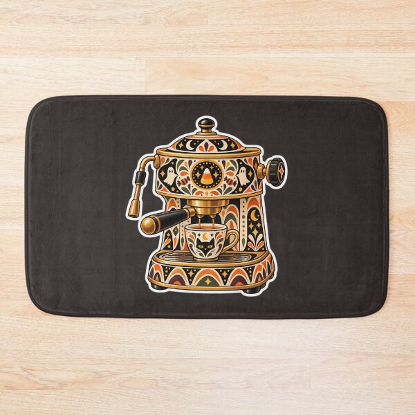 Item preview, Retro Halloween Espresso Machine designed and sold by AliAltinelArt.