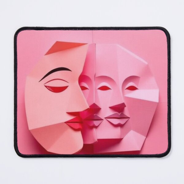 Item preview, Pink Origami Face designed and sold by RAISC.