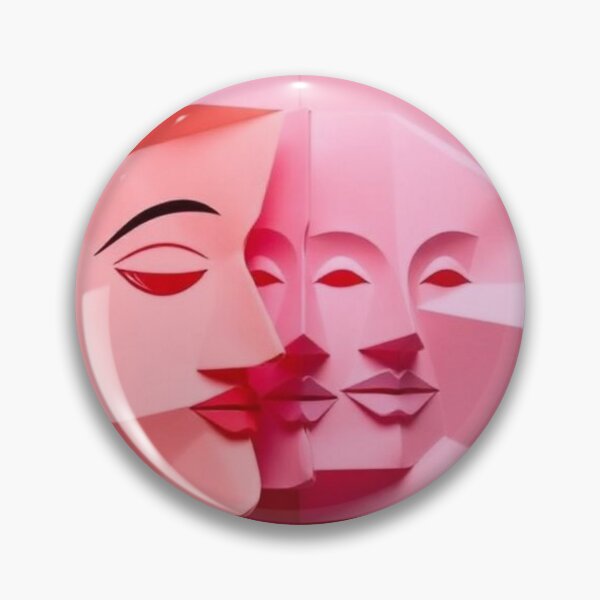 Item preview, Pink Origami Face designed and sold by RAISC.