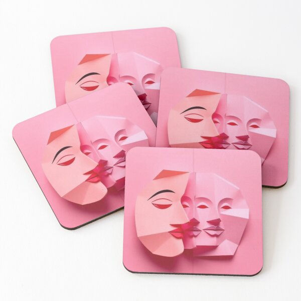 Item preview, Pink Origami Face designed and sold by RAISC.