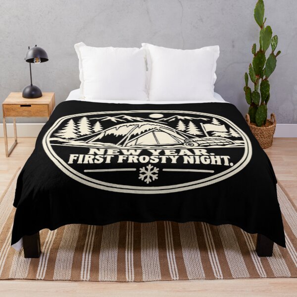 Item preview, New Year First Frosty Night Snow Camping Humor designed and sold by DreamLayerStudio.