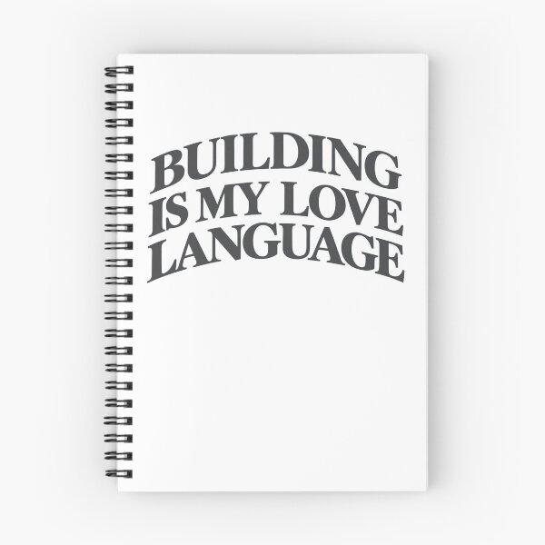 Item preview, Building Is My Love Language Retro Typography Builder Maker designed and sold by Creative Spark.